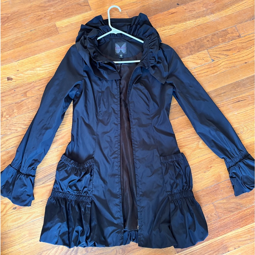 Black impermeable Ghotic coat
